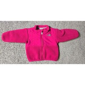 North Face Baby Denali Fleece Jacket Pink Full Zip infant size 3-6 months